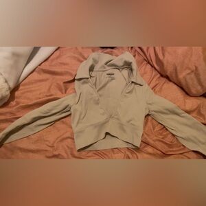 Garage beige long sleeve going out top